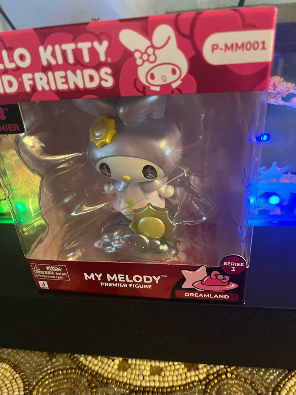 Sanrio My Melody Figure - Silver & Gold Accents